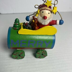 Festive Santa Holiday Decor with Green and Red Accents